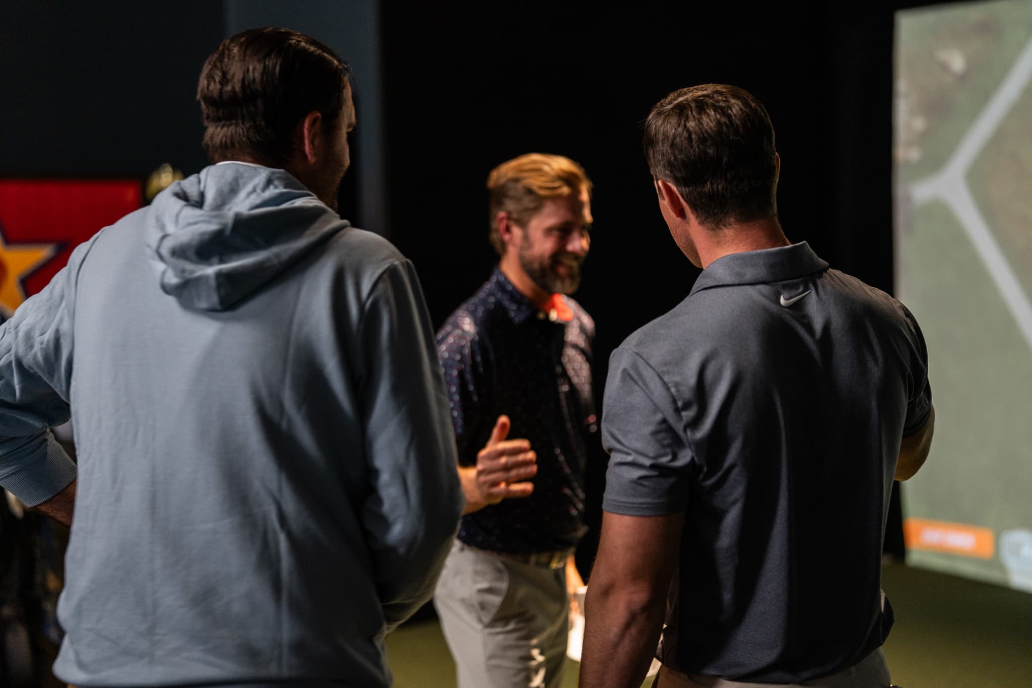 Golf simulator at the Sanctuary Bonita Springs